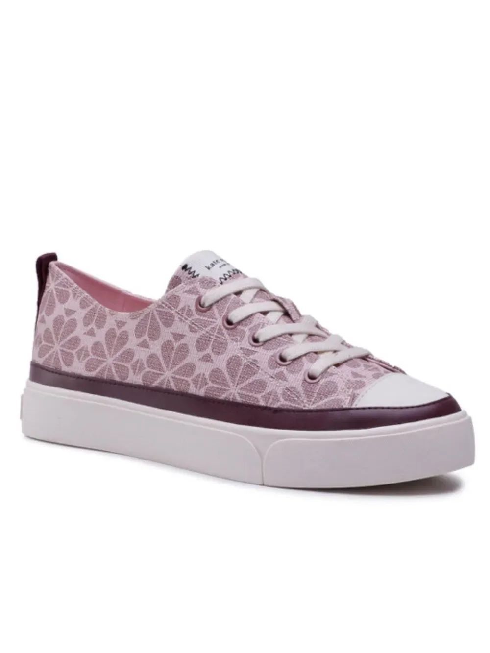 kate spade Kaia Pink Patterned Low-Top Sneakers